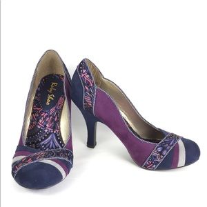 Size 5 Ruby Shoo High heeled Purple / Blue Shoes